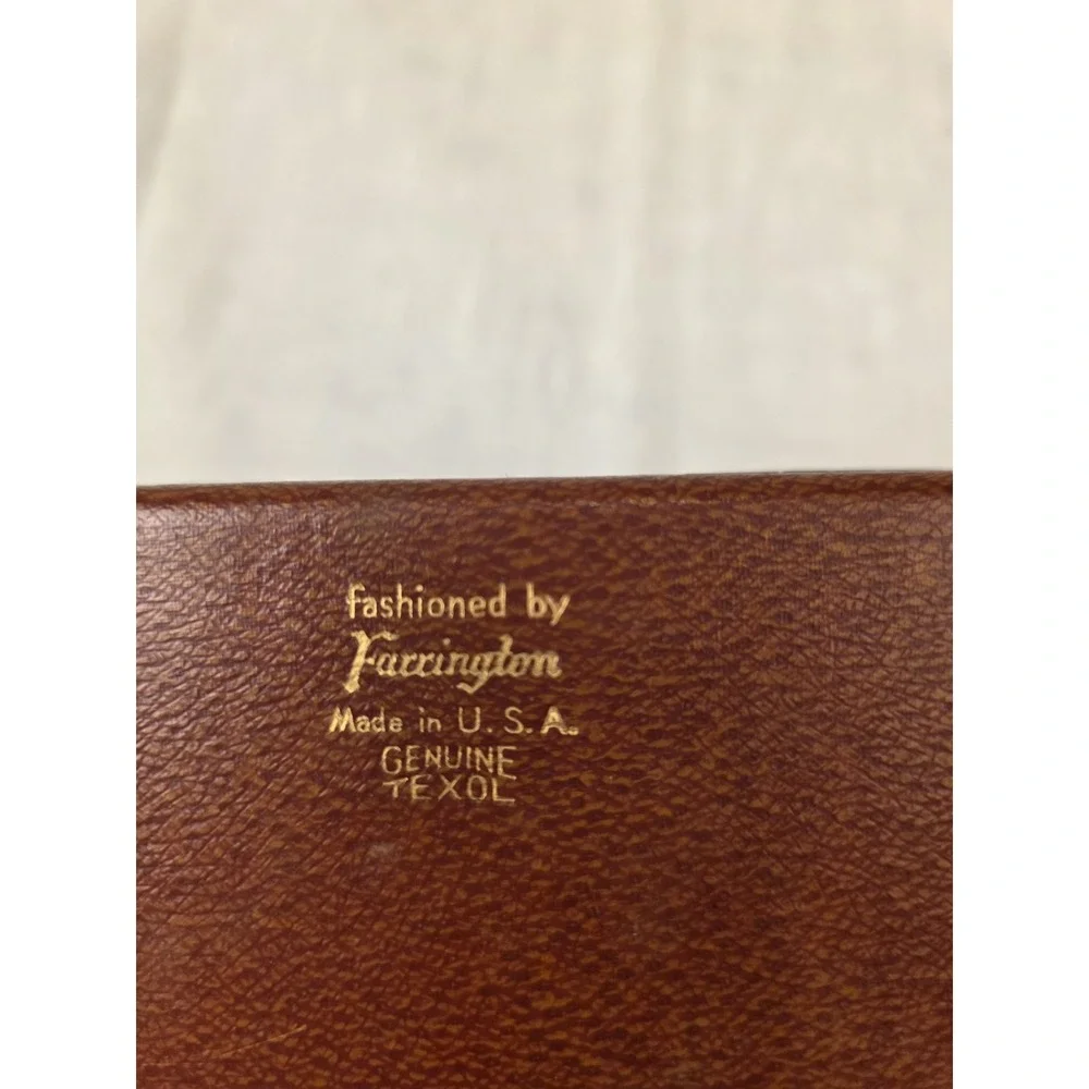 Vintage 3 Compartment Jewelry Box by Farrington Genuine Texol Travel MCM 60s